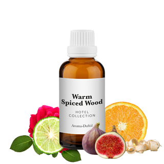 Warm Spiced Wood Duftoel Flasche mit würzigen Noten, Orange, Feige, Rose und Zedernholz