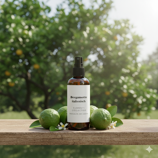 Bergamotte Spray, KI generierter Hintergrund