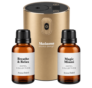Mini Aroma Diffuser Digital Set mit Akku 2x 20ml Duftöl - Maiama Aroma Design