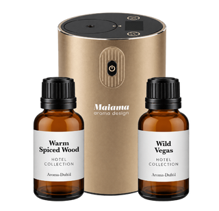 Mini Aroma Diffuser Digital Set mit Akku 2x 20ml Duftöl - Maiama Aroma Design