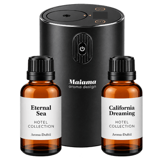 Mini Aroma Diffuser Digital Set mit Akku 2x 20ml Duftöl - Maiama Aroma Design