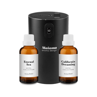 MINI Aroma Diffuser Digital Set mit Akku 2x 20ml Duftöl - Maiama Aroma Design