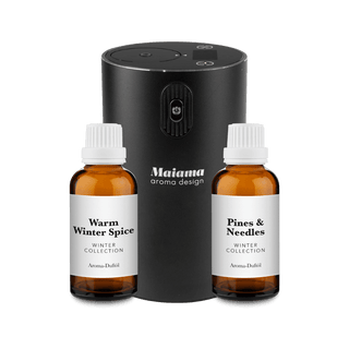 MINI Aroma Diffuser Digital Set mit Akku 2x 20ml Duftöl - Maiama Aroma Design