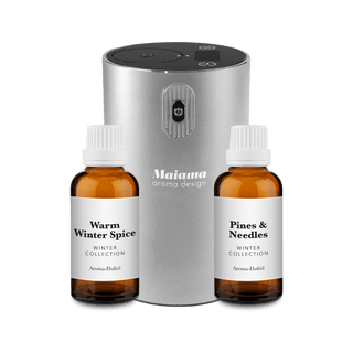 MINI Aroma Diffuser Digital Set mit Akku 2x 20ml Duftöl - Maiama Aroma Design