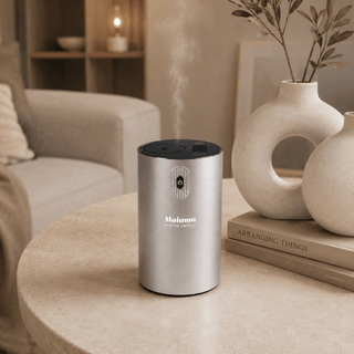Mini Aroma Diffuser Digital silver mit Akku - Maiama Aroma Design