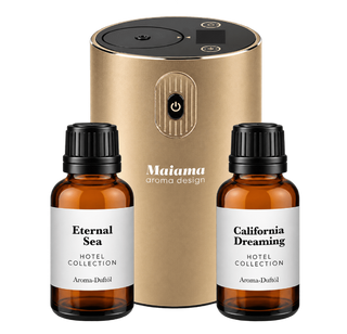 Mini Aroma Diffuser Digital Set mit Akku 2x 20ml Duftöl - Maiama Aroma Design