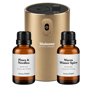 Mini Aroma Diffuser Digital Set mit Akku 2x 20ml Duftöl - Maiama Aroma Design