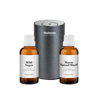 MINI Aroma Diffuser Soft Touch Set mit 2x 20ml Duftöl
