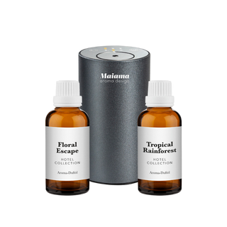 MINI Aroma Diffuser Soft Touch Set mit 2x 20ml Duftöl