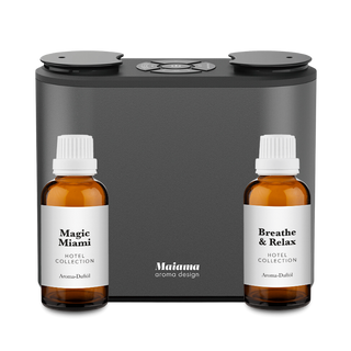 Mini Duo Diffuser Set mit zwei Flaschen warmer Duftstil  Breathe Relax Magic Miami