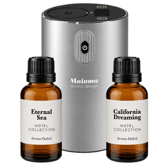 Mini Aroma Diffuser Digital Set mit Akku 2x 20ml Duftöl - Maiama Aroma Design