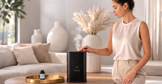 Wohnzimmer Frau mit Maxi