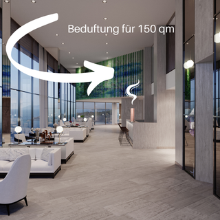 Beduftung 150qm MIDI Diffuser Maiama im grossen Raum