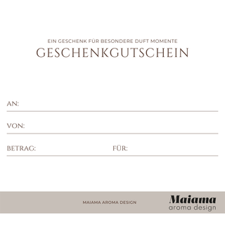 Geschenk Gutschein Maiama