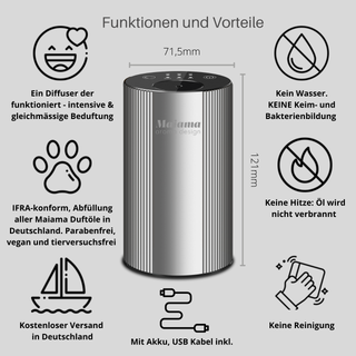 Warum Maiama MINI Diffuser Funktionen und Vorteile